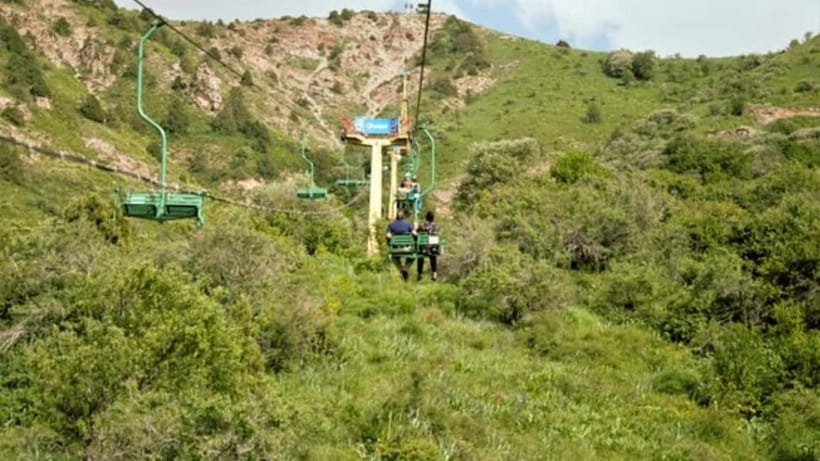 Amirsoy, Chimgan Mountain & Charvak Lake tour from Tashkent - Amirsoy ski resort: modern mountain scenery