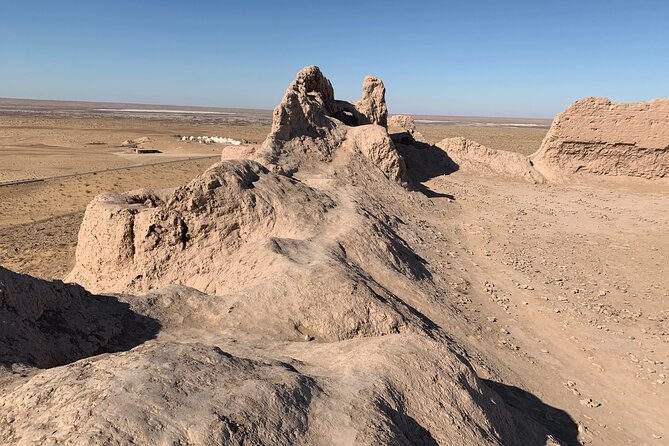 Day Trip Top 3 Fortresses departure from Khiva Self-Guided Tour - Kyzyl Qala: a compact red fortress in the sand
