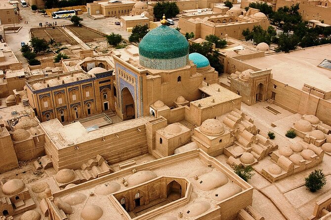 Khiva City Tour - Islam Khodja Complex and its blue-tiled religious setting